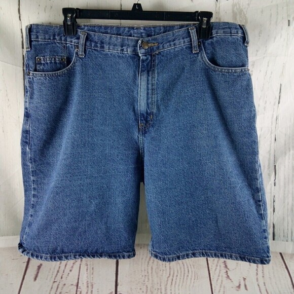 Full Blue Mens Size 42 Denim Blue Jean Shorts 42x9 - Picture 1 of 8
